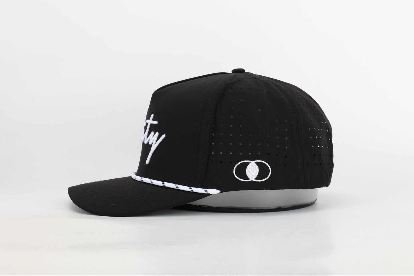 Black & White Cursive Hat